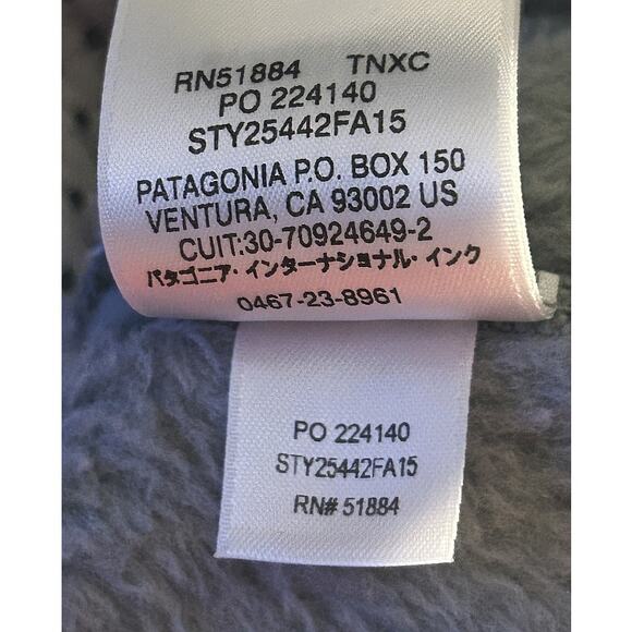 Patagonia Re-Tool Snap-T Gray & Purple Fleece Pullover Women's Medium - Picture 7 of 7